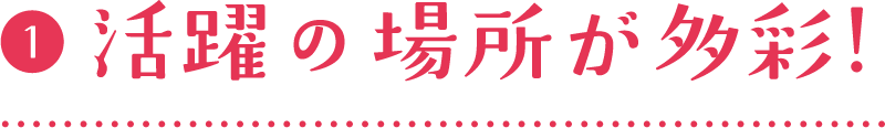 01.活躍の場所